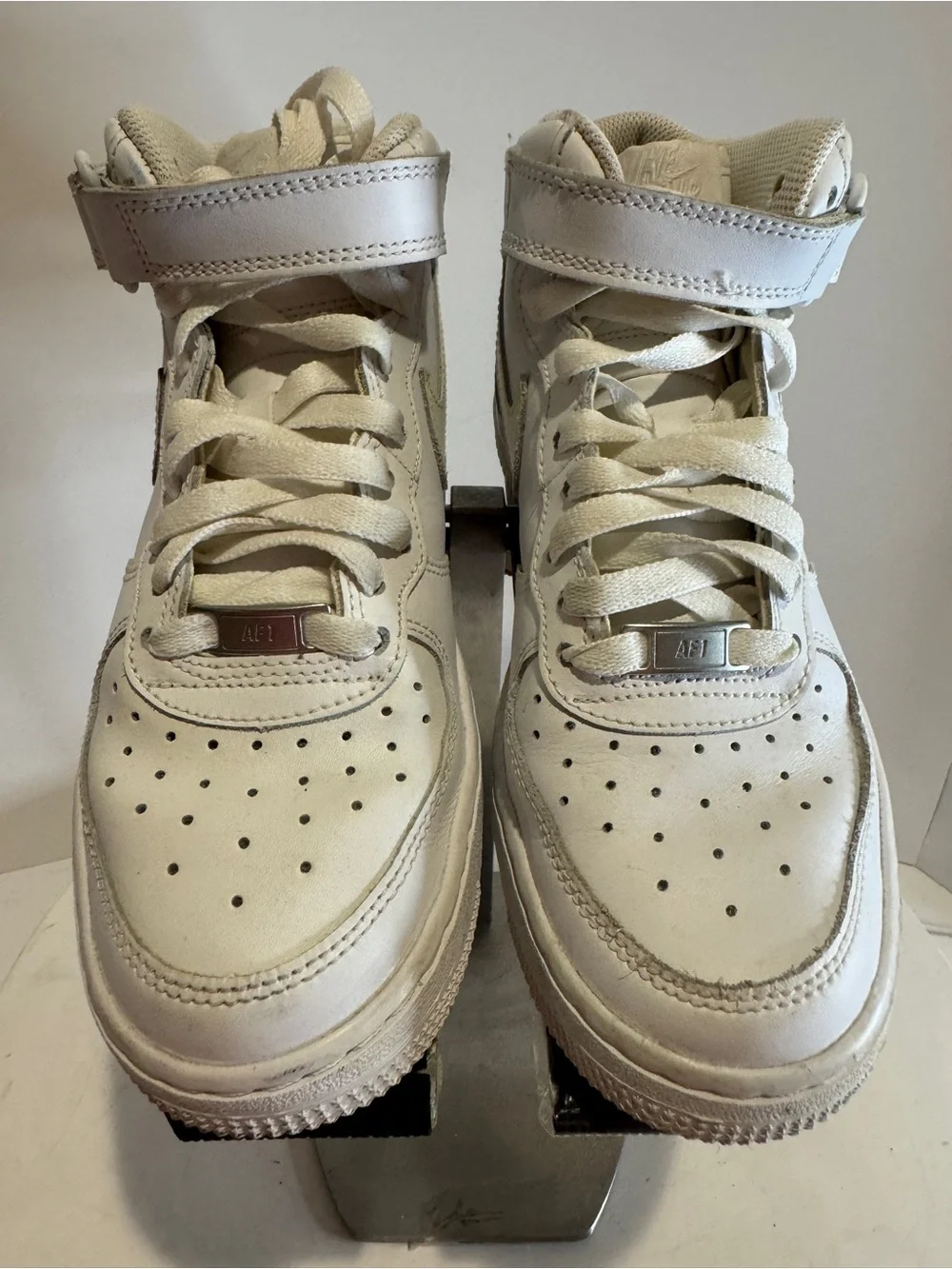 Nike Air Force 1 '08 Mid Top Shoes White Kids Size 5 youth